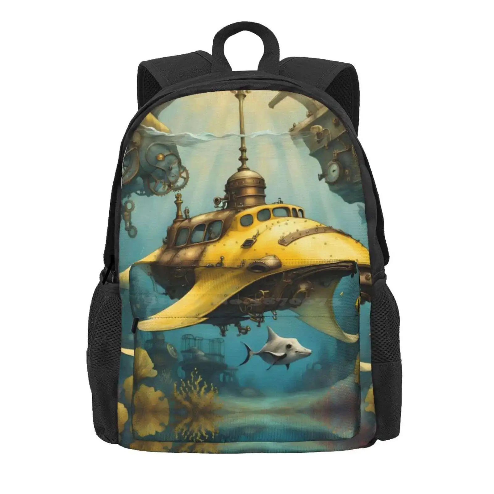 Manta Submarine Hot Sale Schoolbag Backpack Fashion Bags Submarine Underwater Ocean