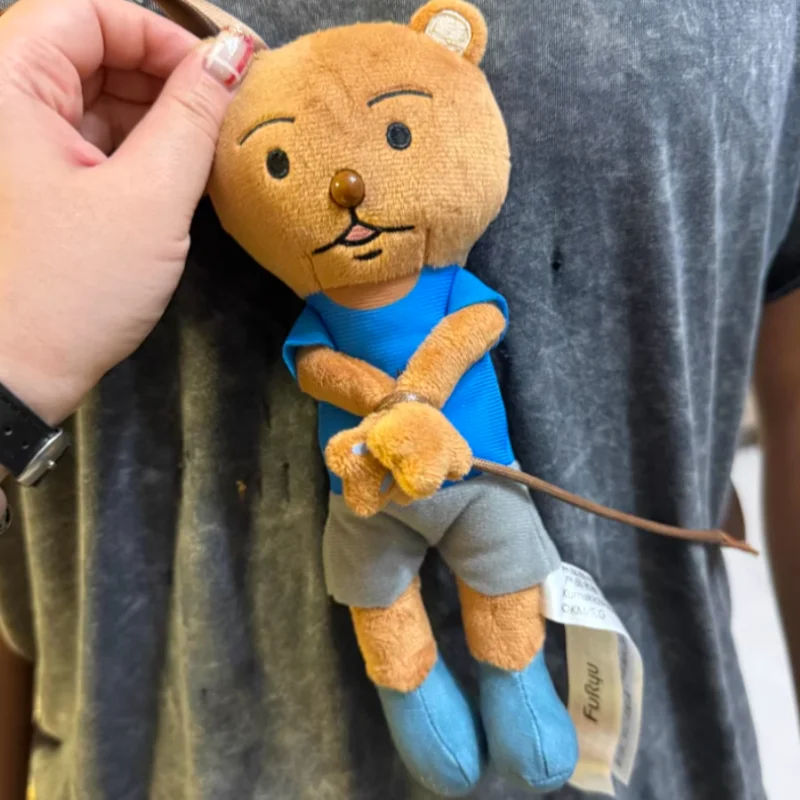 

Hot 22cm Kuma Kuma‌ Plush-Like Texture Doll Backpack Bag Hanging Ornament Soft Toy Collectible Anime Peripherals Fans Gift