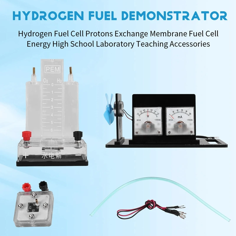 Imagem -02 - Célula de Combustível de Hidrogênio Membrana de Troca de Prótons Nova Energia Laboratório do Ensino Médio Acessórios de Ensino