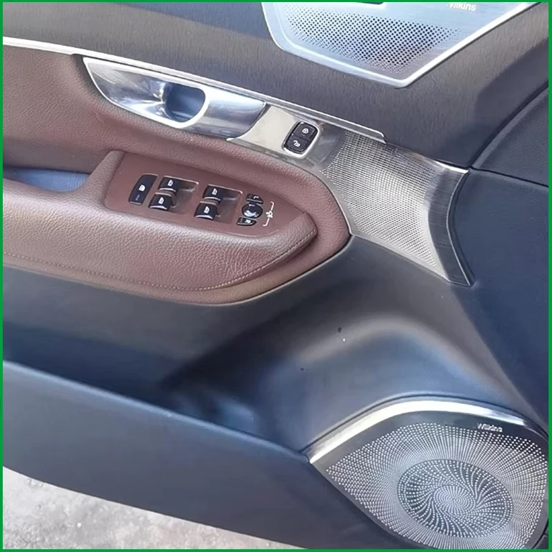 For Volvo XC90 2015-2020 Door Audio Speaker High & Low Sound Cover Trim Decoration Auto Parts Accessories