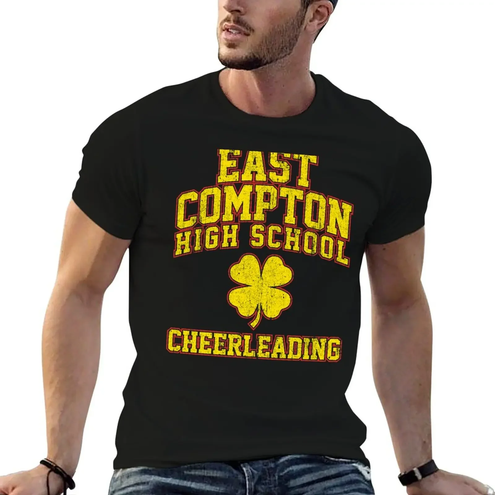 

East Compton High School Cheerleading T-Shirt graphic t shirts plain kawaii clothes mens graphic t-shirts anime