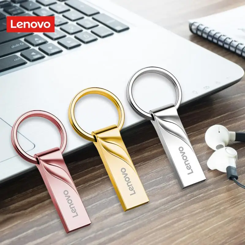 Lenovo Pen Drive 2TB High Speed Flash Memory Metal Pendrive 1TB Flash Drive 512GB USB 3.1 Pamięć Urządzenie pamięci U Disk do PC