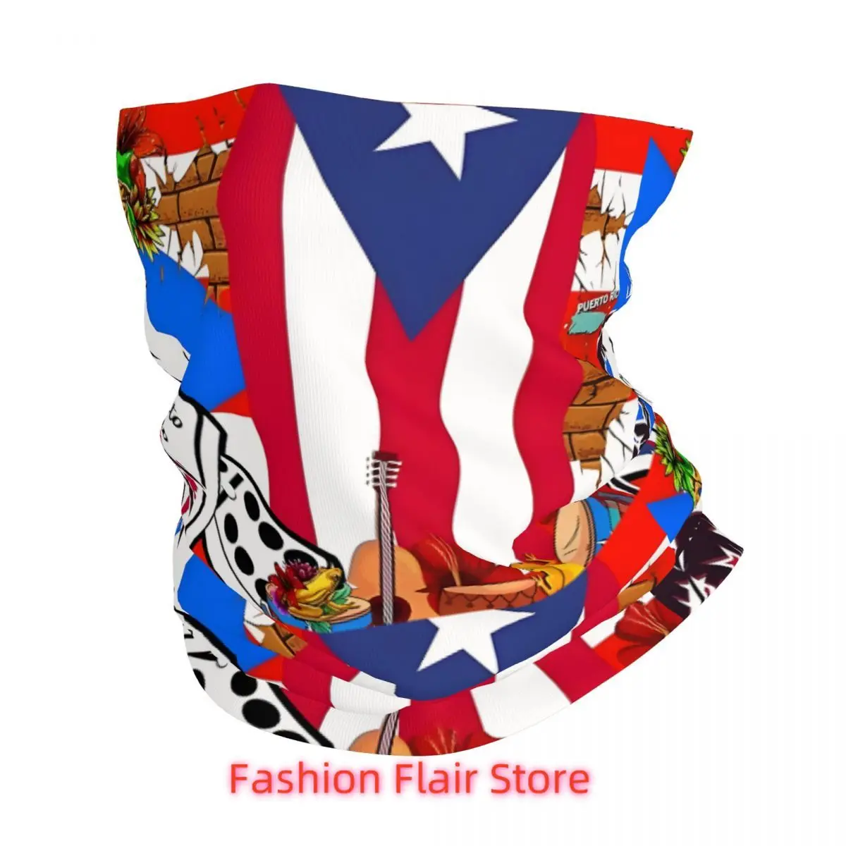 

Пуэрто-Рико, гетры для лица, шарф, гетры для мужчин и женщин, бандана, шарф, тонкий летний