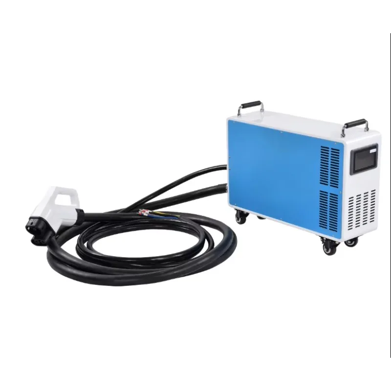 7KW portable DC charging station with CCS GBT charging plug, suitable for electric vehicle DC socket movable 1000V fast charging