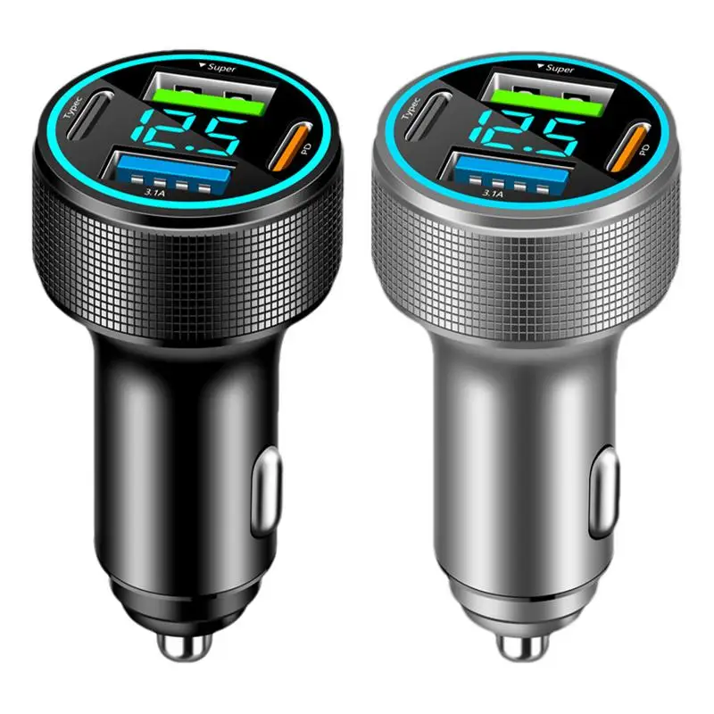 Car USB Charger PD QC Auto Cell Phone Charger Multiport 66w Fast Charging Car Phone Charger Car Plug In Adapter Outlet For