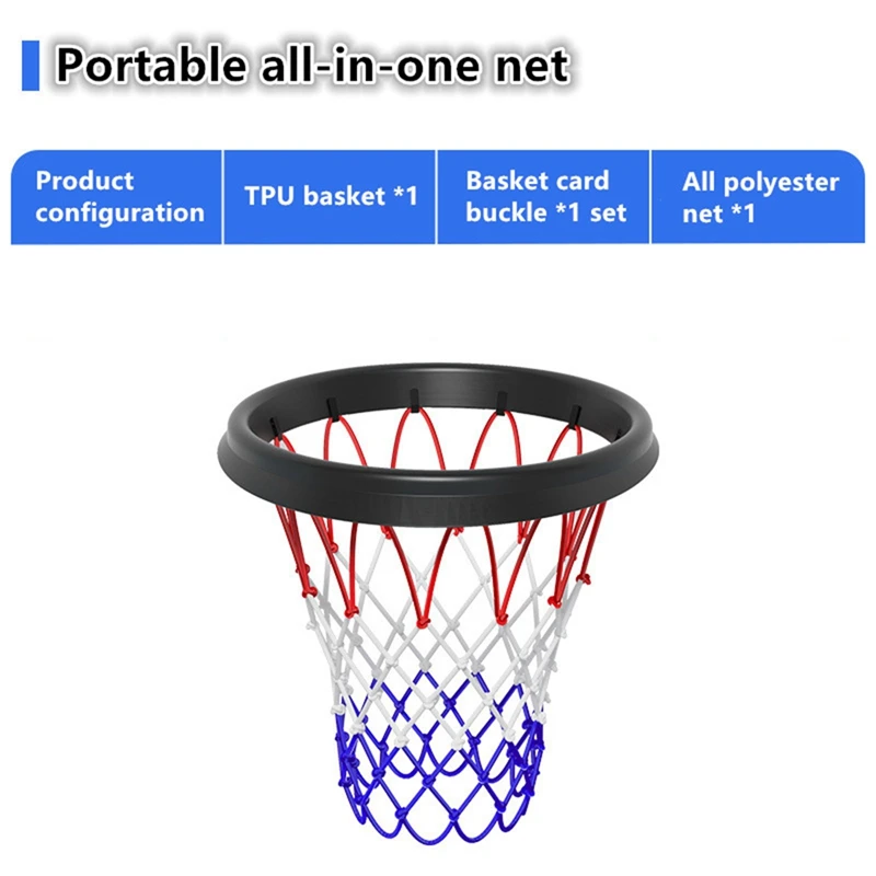 Portable Basketball Net Frame Indoor Outdoor Removable Professional Basketball Net Basketball Sports Durable