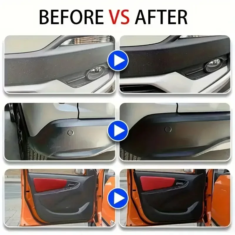 Cross Border Car Interior Repair, Polishing Wax, Black Gloss Repair Agent for Seats and Tires, Car Interior Cleaning