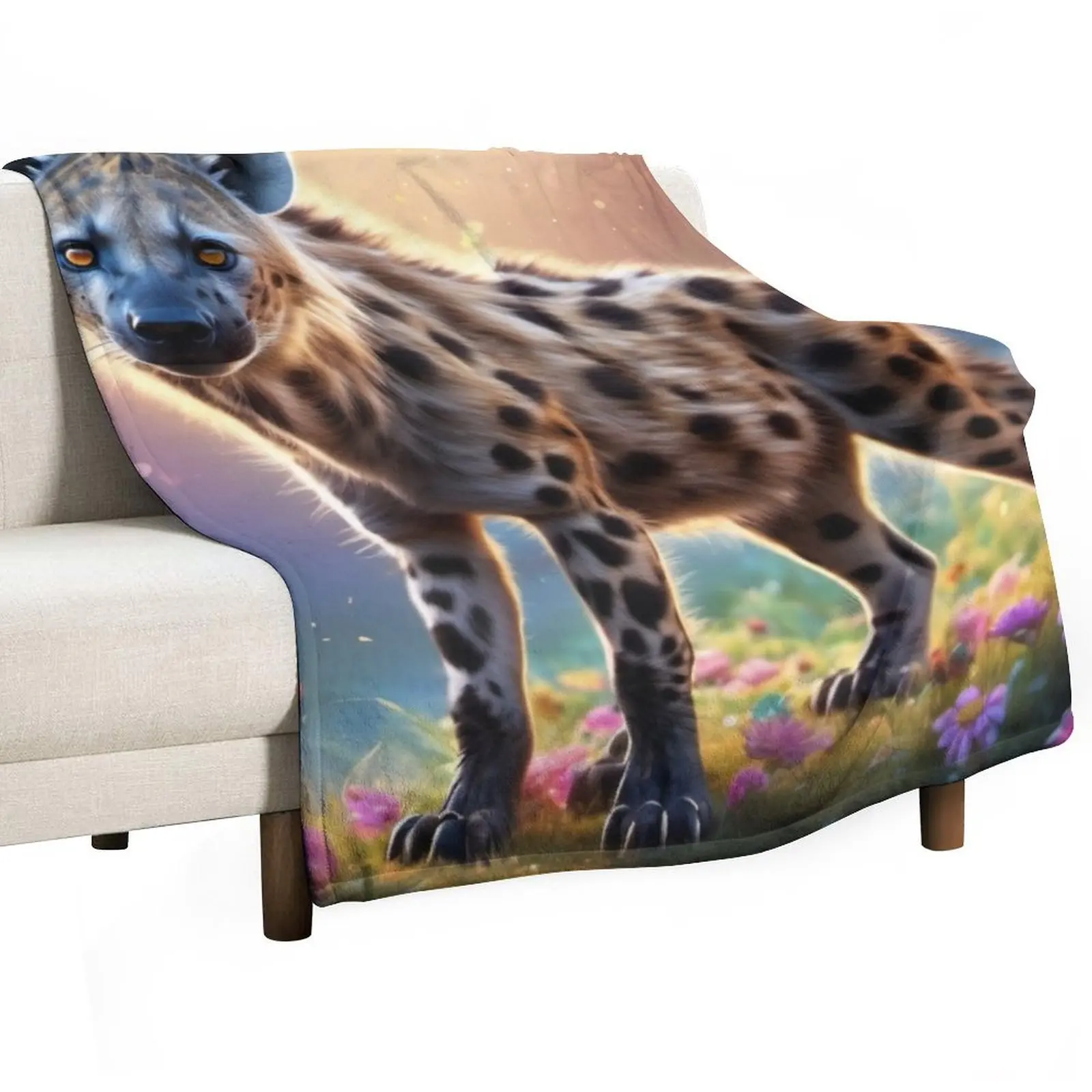 hyena Throw Blanket Luxury funny gift for sofa Soft Plaid Tourist For Sofa Thin Blankets