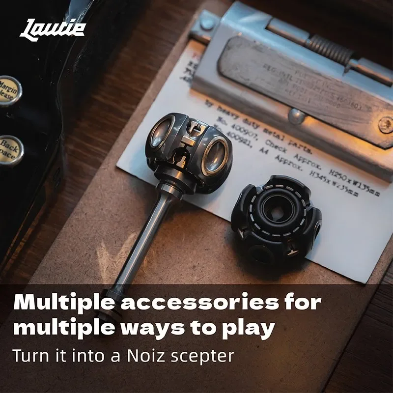 LAUTIE Noiz O Fidget Spinner Noiz Series Crown Button Metal Fidget Toy Stress Office Stress Release Toy