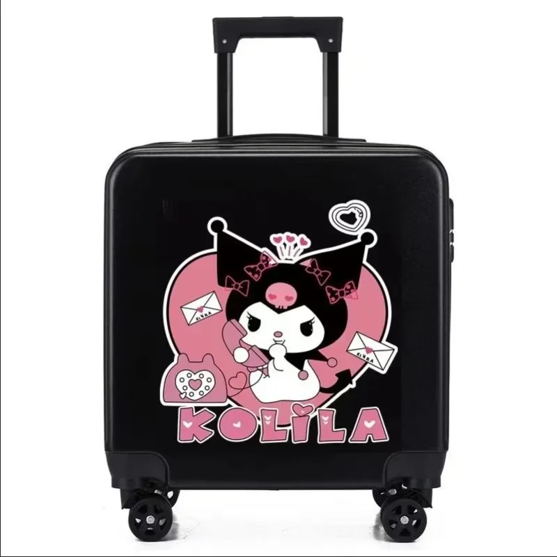 

20 Inch Cinnamoroll Kuromi Anime Kawaii Sanrio Ins Trolley Case Suitcase Cute Pochacco Children Code Case Gifts for Girls