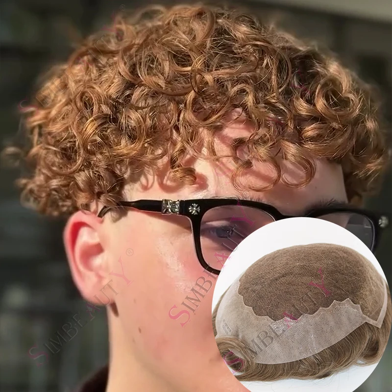 الأوروبي 25 مللي متر مجعد غير قابل للاكتشاف الدانتيل الرجال الفرنسية الجبهة Q6 شعر مستعار مستعار 18 #   20 #   شعر بشري ريمي أشقر 1B40 1B80 قطعة شعر رمادية للرجال