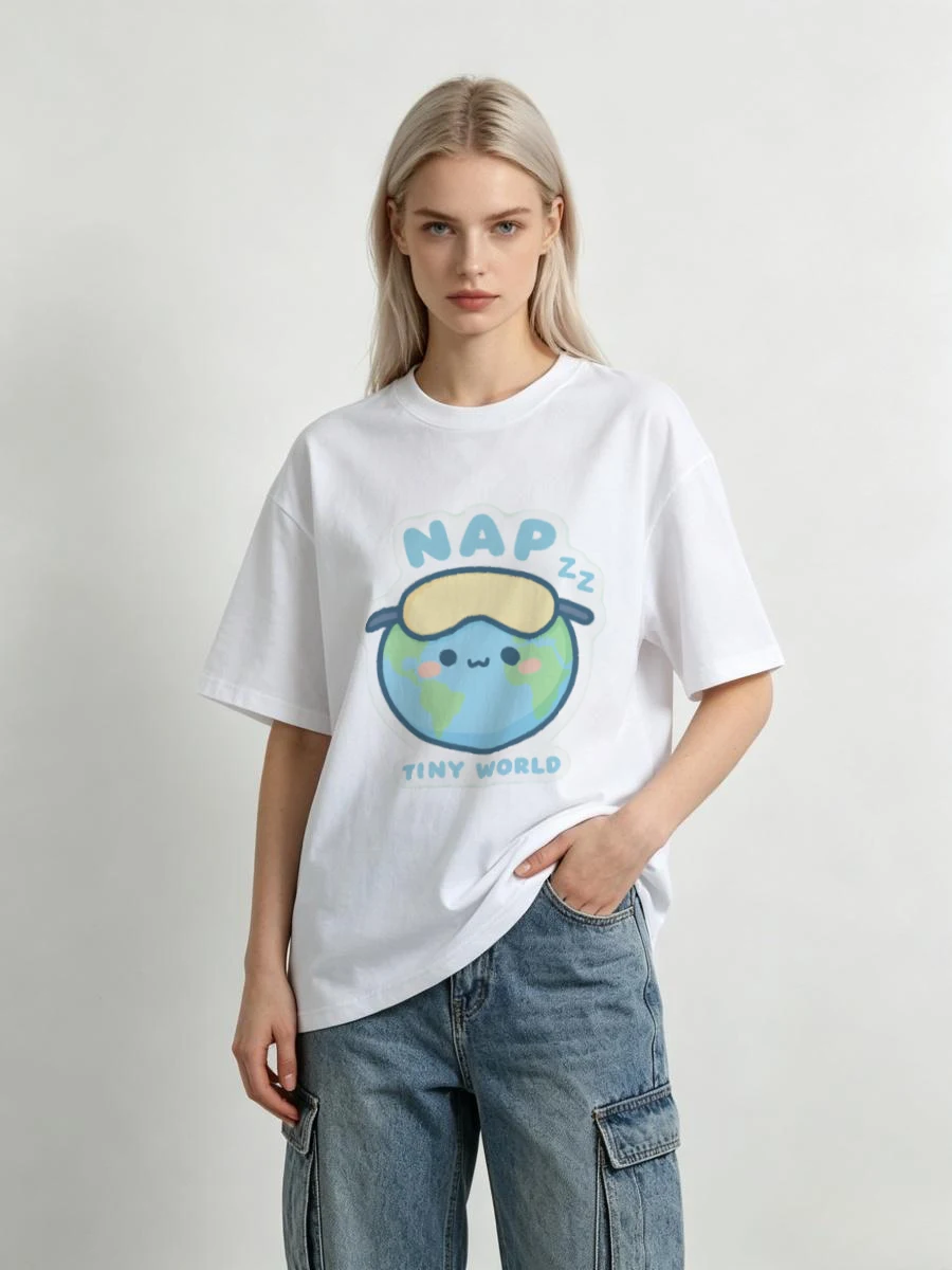T-Shirt Ladies Croissant French Pastry Breakfast Food Parisian Style Culture Elegant Sophisticated Chic Fashion Graphic Print