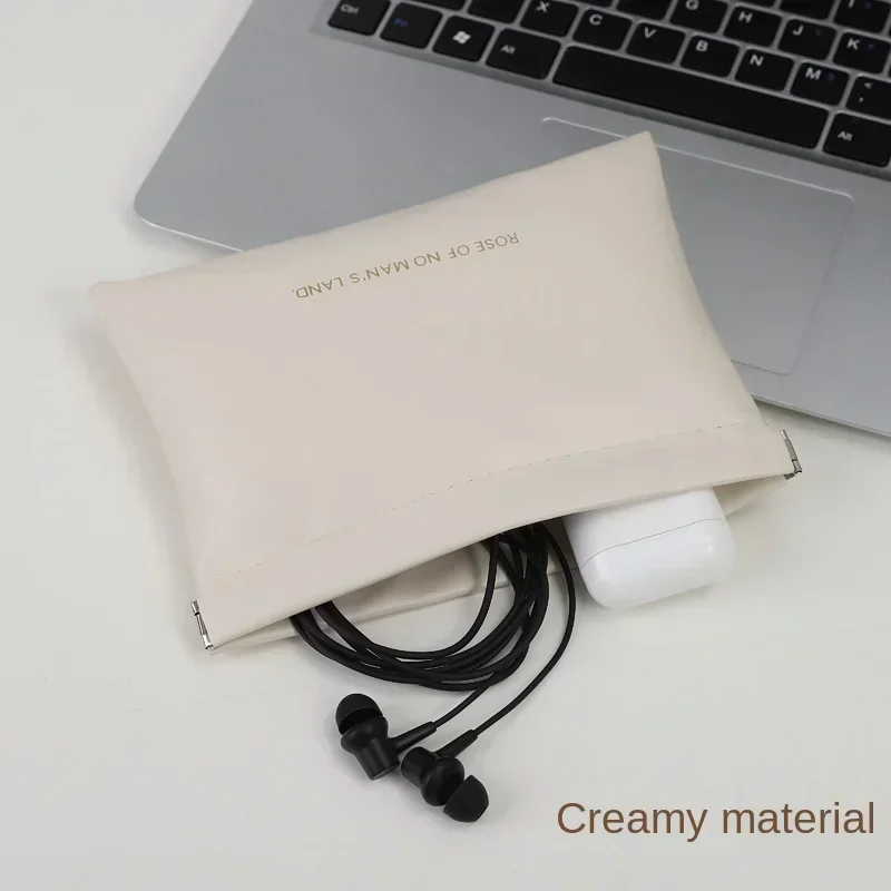 حقيبة تنظيم من البولي يوريثان بلون الحلوى - متعددة الوظائف لعملات مستحضرات التجميل والعملات المعدنية، وإكسسوارات السفر المدمجة البسيطة #3