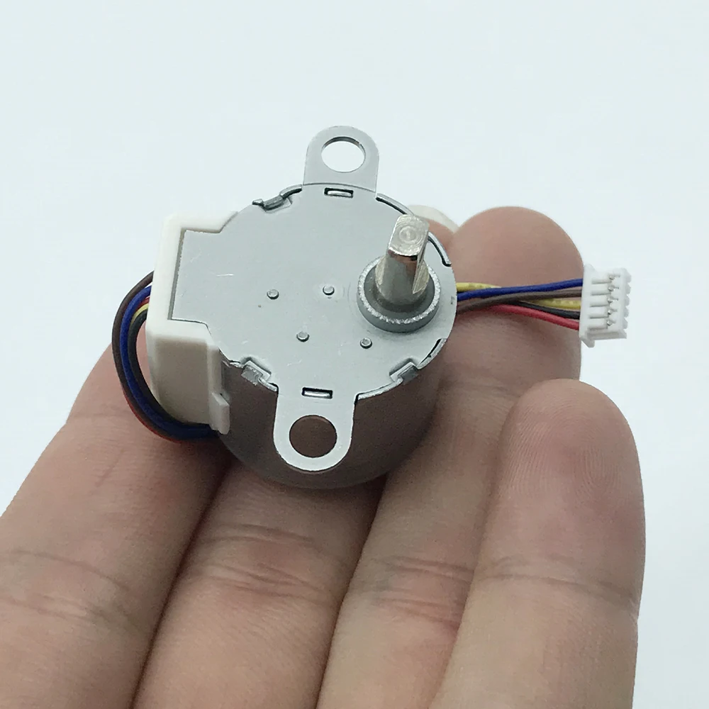 Mini 24mm Stepper Motor 4-phase 5-wire 24BYJ DC 5V Micro Step Geared Motor Large Torque Long-line for Smart Toilet Accessories