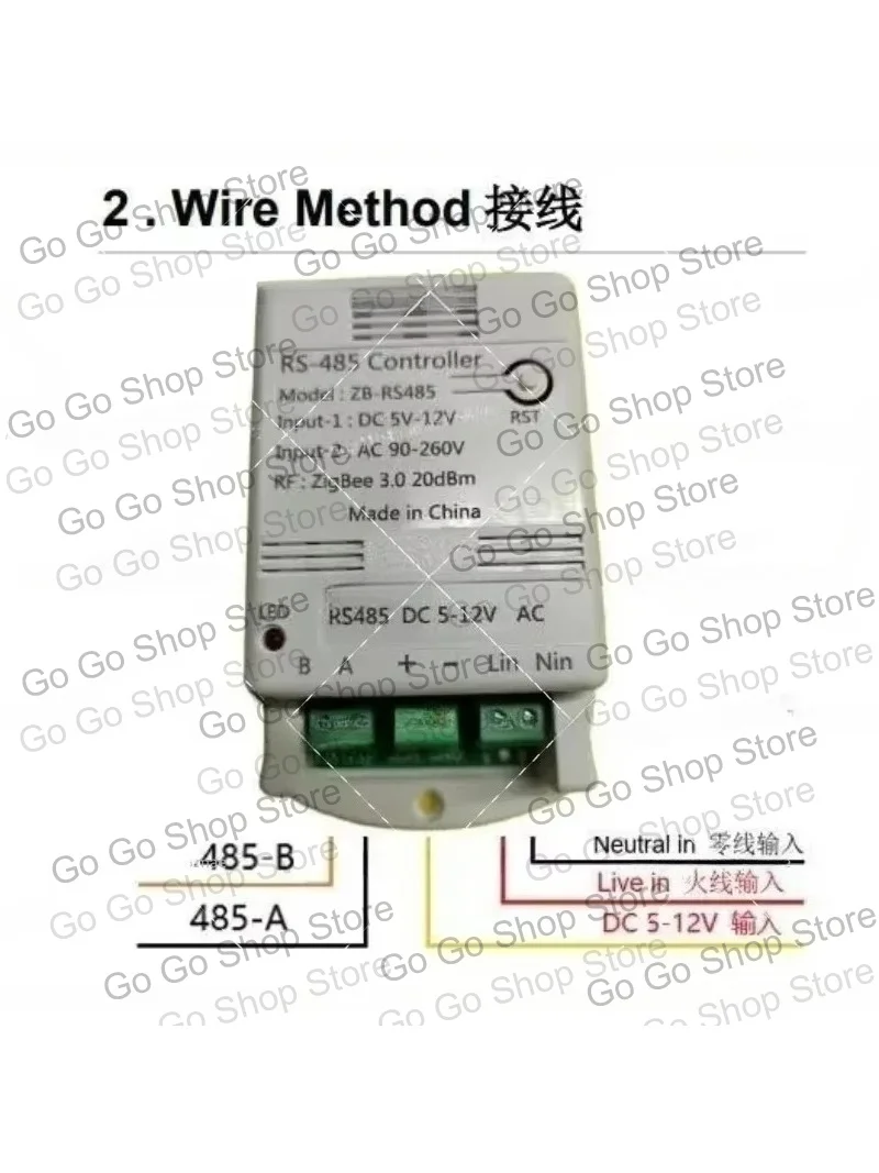 RS485 To ZigBee 3.0 Gateway Controller, Compatible with Third-Party Platforms and Z2M Open Source