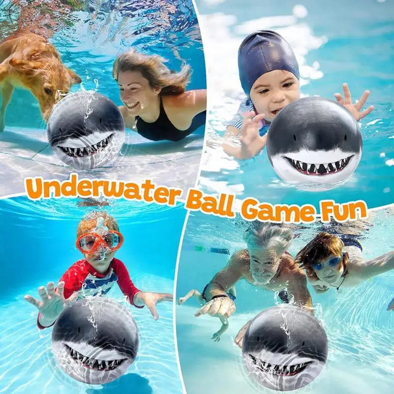 Shark Shape Water Ball สระว่ายน้ําเด็กดําน้ําการฝึกอบรมช่วยสอนชายหาดผู้ปกครอง-เด็ก Interactive เกมกีฬาของเล่น