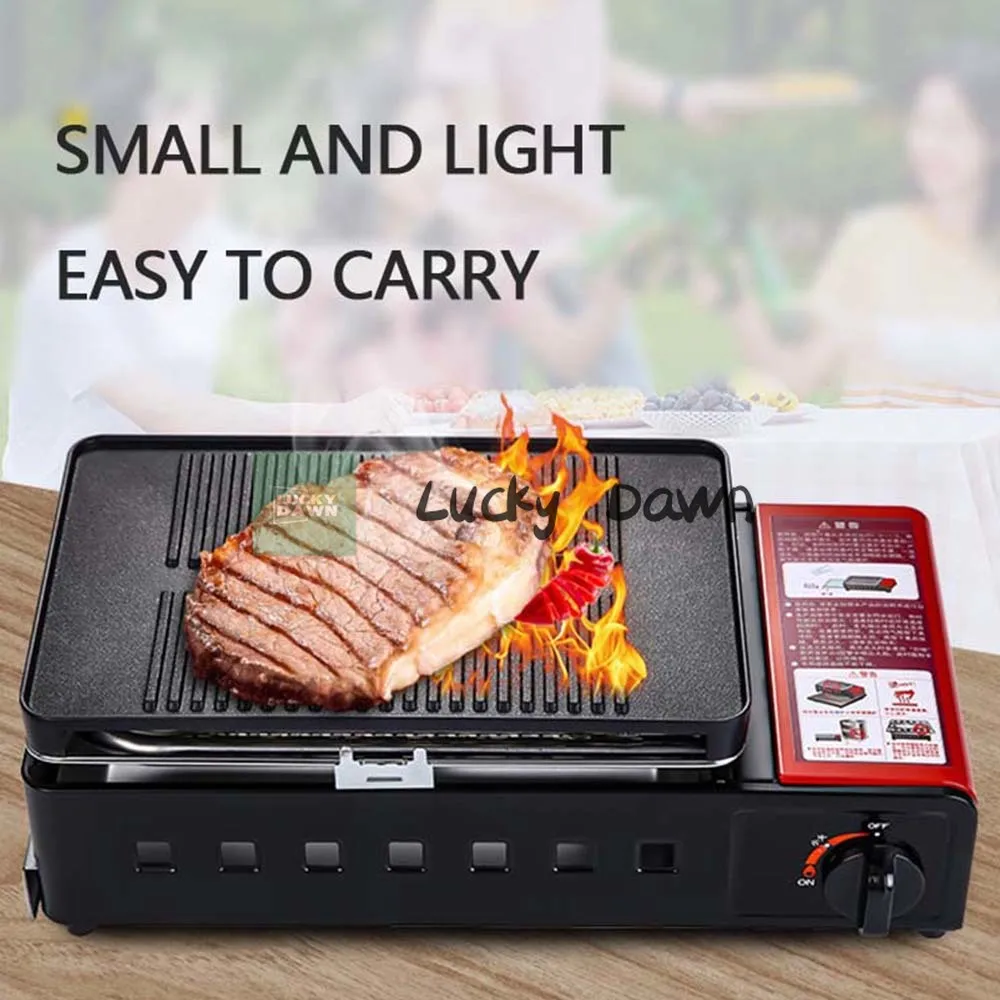 

Portable Gas Grill Camping Barbecue Stove Outdoor Grill Household BBQ Barbecue Skewers