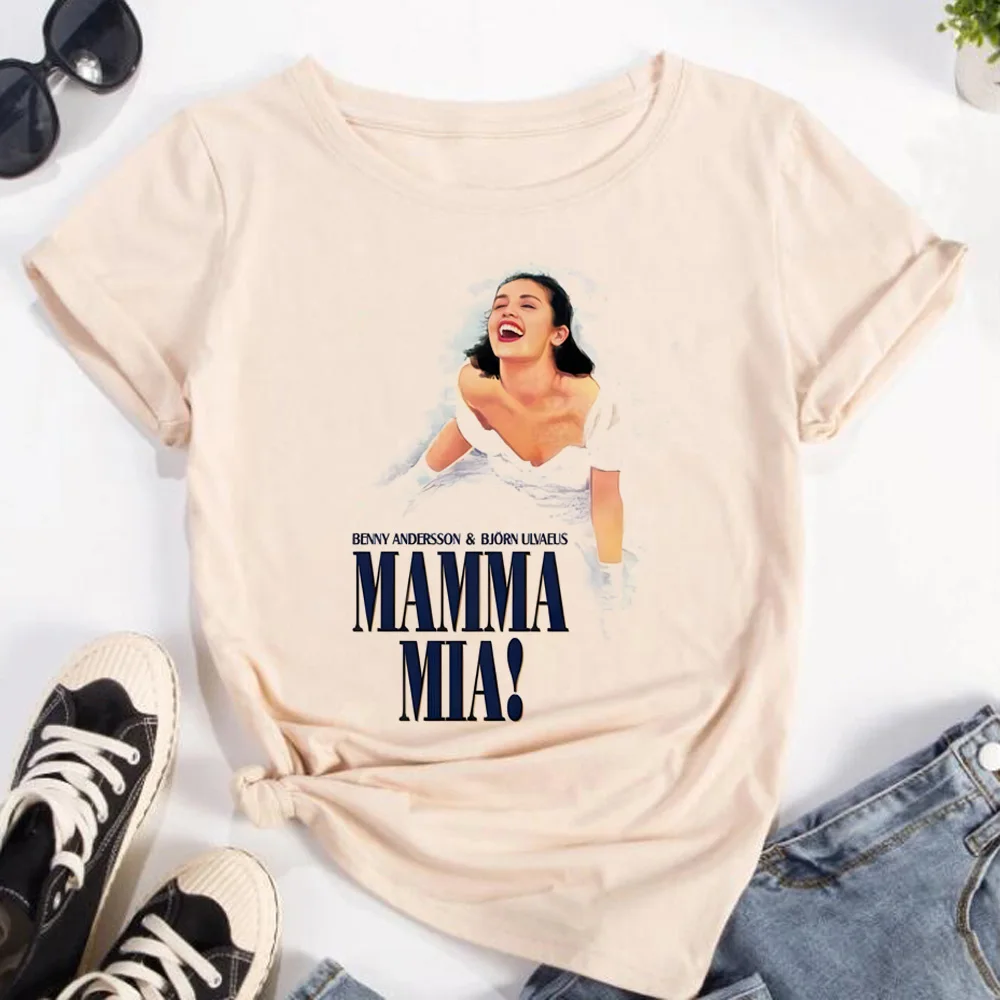 Mamma Mia top women summer t shirt female anime clothes