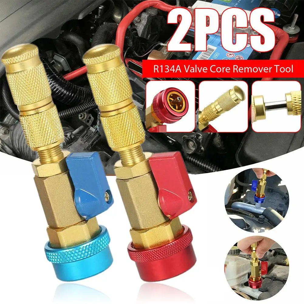 

R134/R12 Инструмент для быстрого удаления сердечника клапана высокого/низкого давления Инструмент для удаления сердечника клапана для кондиционера с хладагентом Sys X9O2