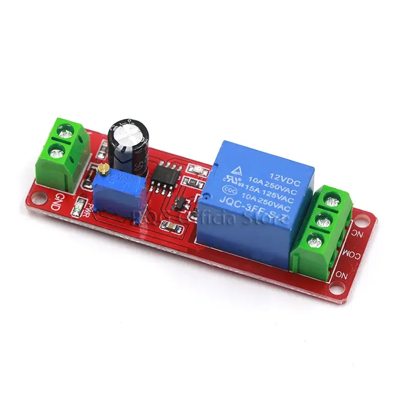 NE555 DK555 Timer Interruttore Regolabile Scollegare Modulo di ritardo Modulo relè DC 12V Ritardo relè shield 0 ~ 10S