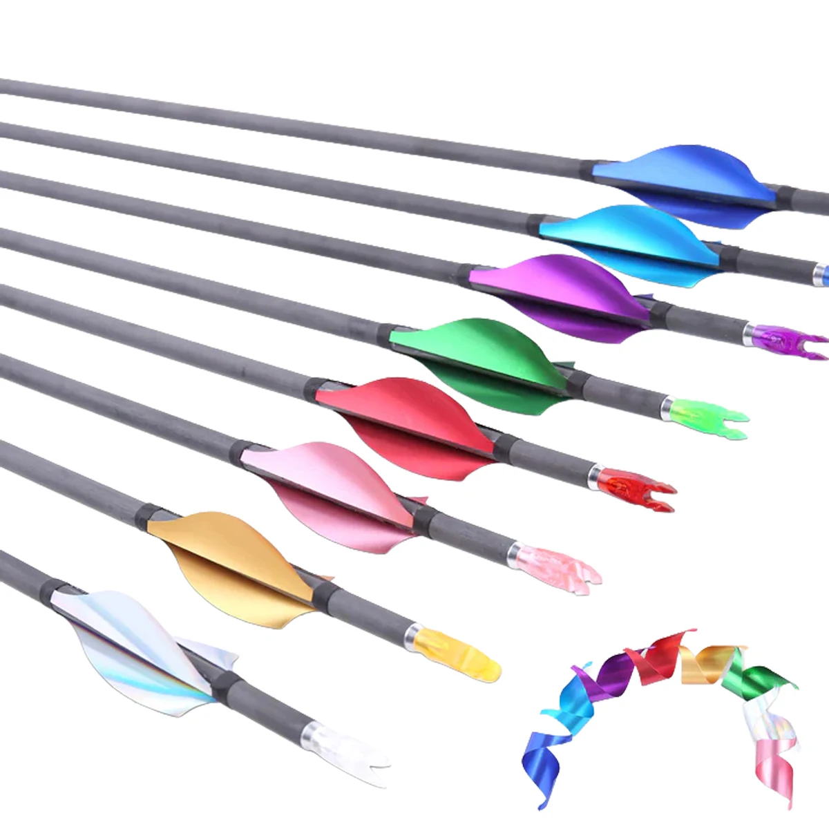 

BICASTER FMT-02 SPIN VANES 1.75 дюйма, металлические цветные пластиковые опережки, 50 шт., для стрельбы по мишеням, аксессуары для стрельбы из лука, профессиональные, для самостоятельной сборки