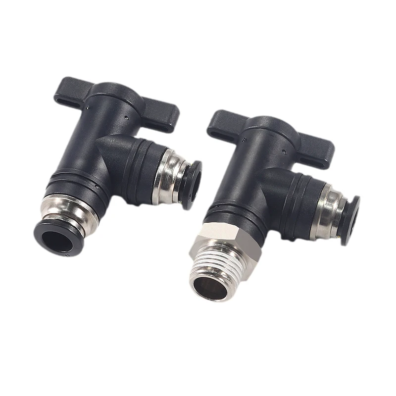 Pneumatic fitting 4/6/8/10/12/14/16mm Ball Hand Valve Switch Quick Plug BUC-4 BUC-6 BUC-10 Air Pipe Docking Quick Connector