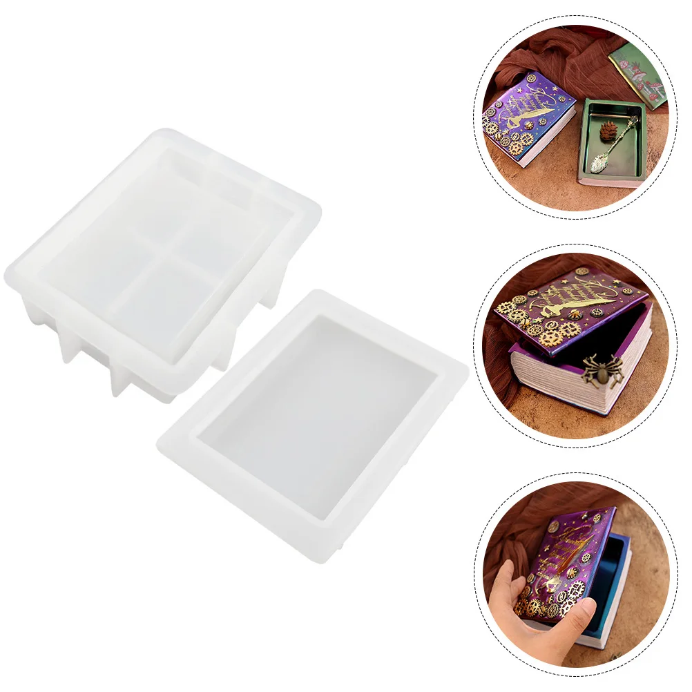 1 комплект DIY силиконовая форма для хранения в форме книги многоразовая антипригарная эпоксидная силиконовая форма для литья ювелирных изделий