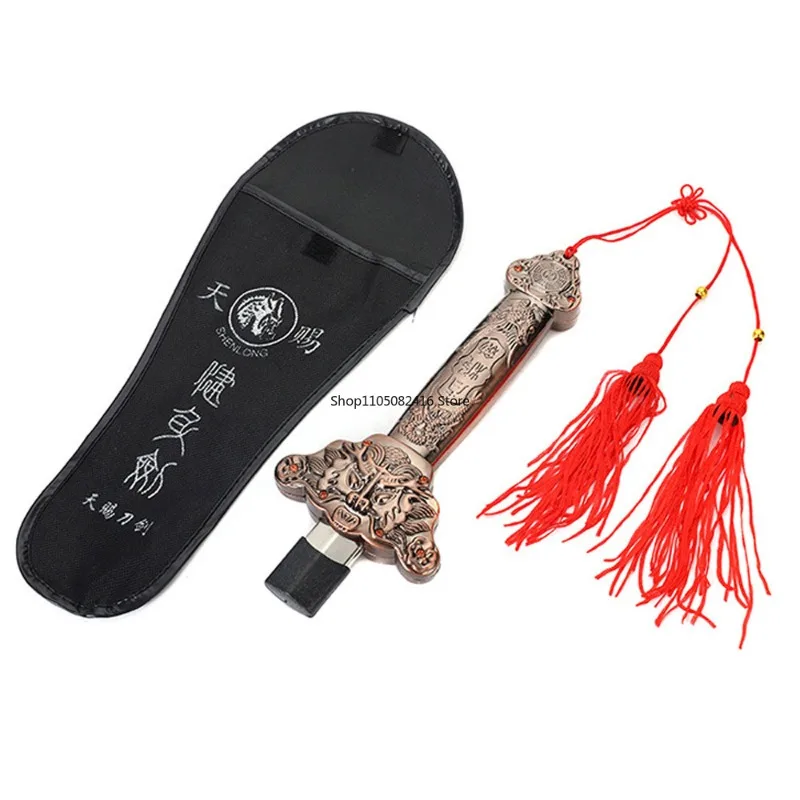 Retractable Chinese Kungfu Tai Chi Sword Red Tassels with Bag