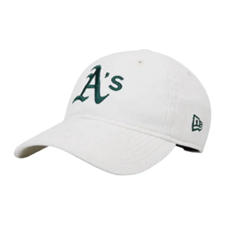 New Era Corduroy Baseball Caps Unisex Ivory White 14726356