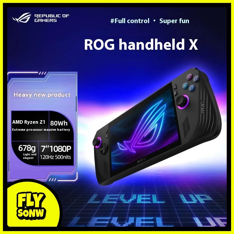 ROG Handheld X Ally 2-го поколения ASUS Портативная игровая консоль Windows 11, портативный 7-дюймовый игровой ноутбук, 120 Гц, подарок, мобильная игра