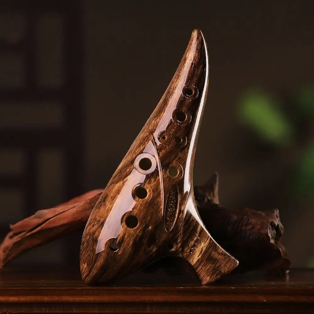 Professional Portable 12 Hole Alto C Ocarina Lightweight Exquisite Musical Instruments Resin Grip Easy Kids Musical Beginner