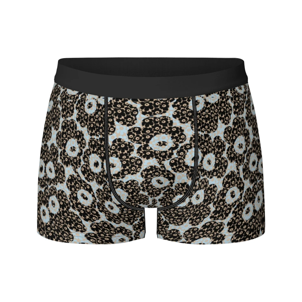 Floral Prints Breathable milk Silk Boyshorts Elastic Men's Underwear 3D Boxer Shorts Boxer Briefs