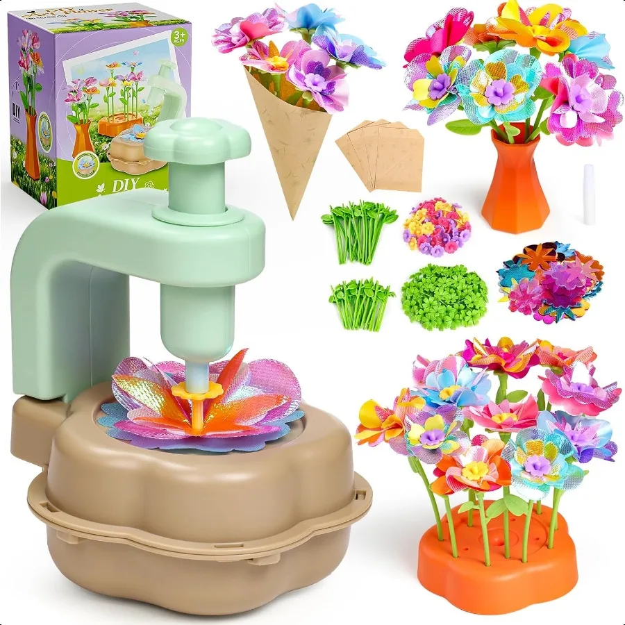 

DIY Art Flower Toys Include Extra Accories Set Arts and Crafts Activity Kit for Ages 312 Fabric Bouquet Craft for Toddler Birth