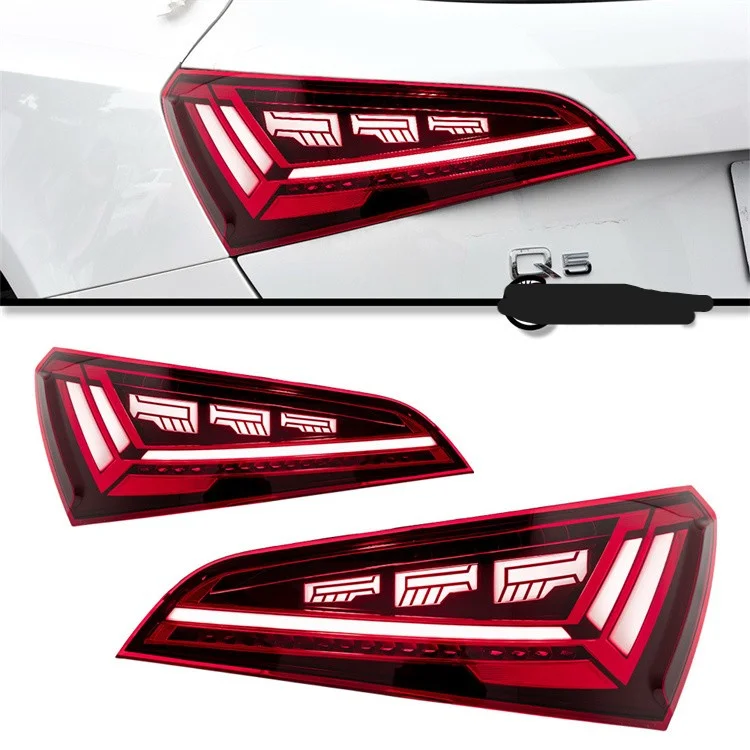Veidt Suitable for 08-17 Q5 Tail Light Assembly Upgrade to New LED Flowing Turn Signal Light Guide Driving Light
