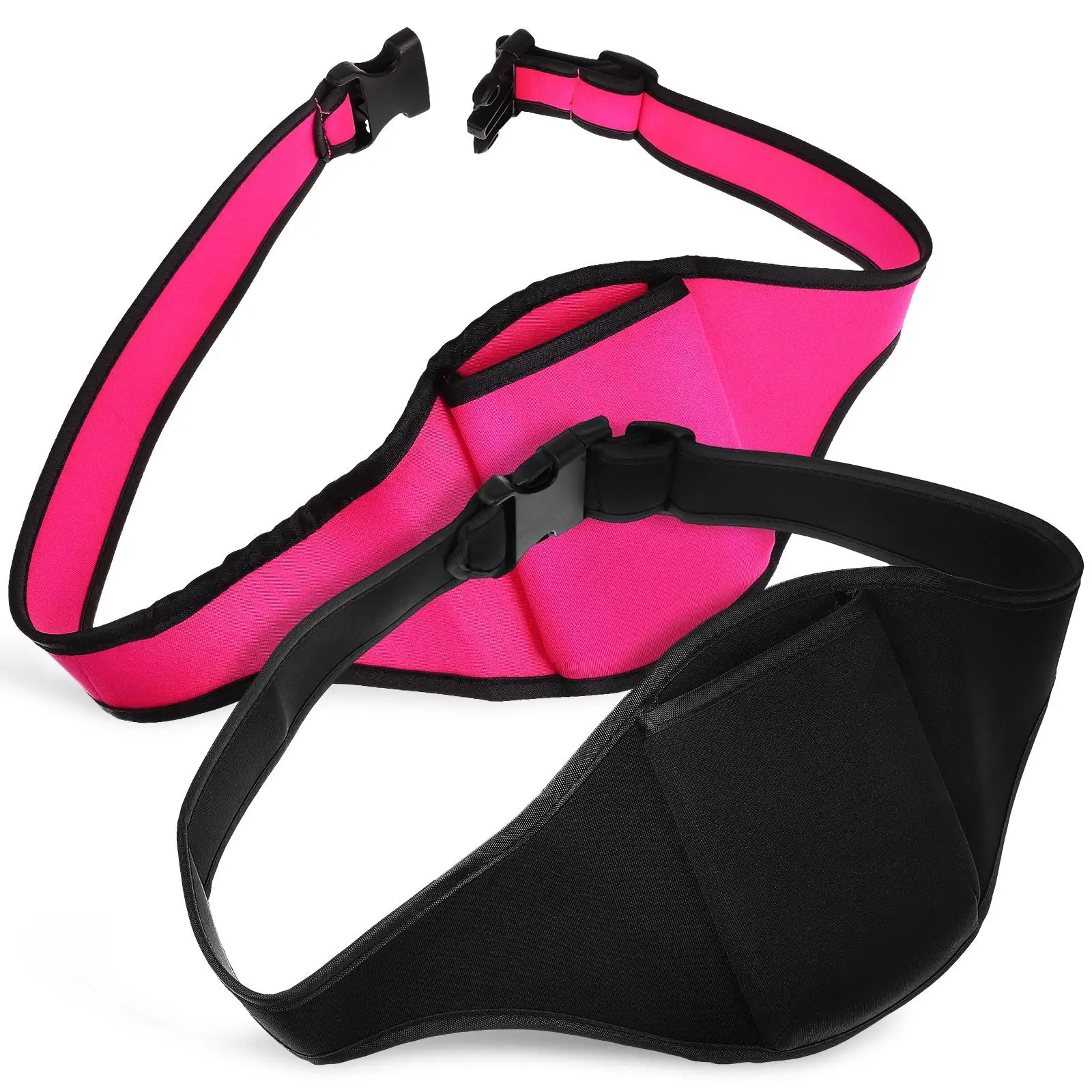 

2PCS Fanny Pack Microphone Neoprene Fitness Running Gym Adjustable Strap Portable Wireless Storage Bag