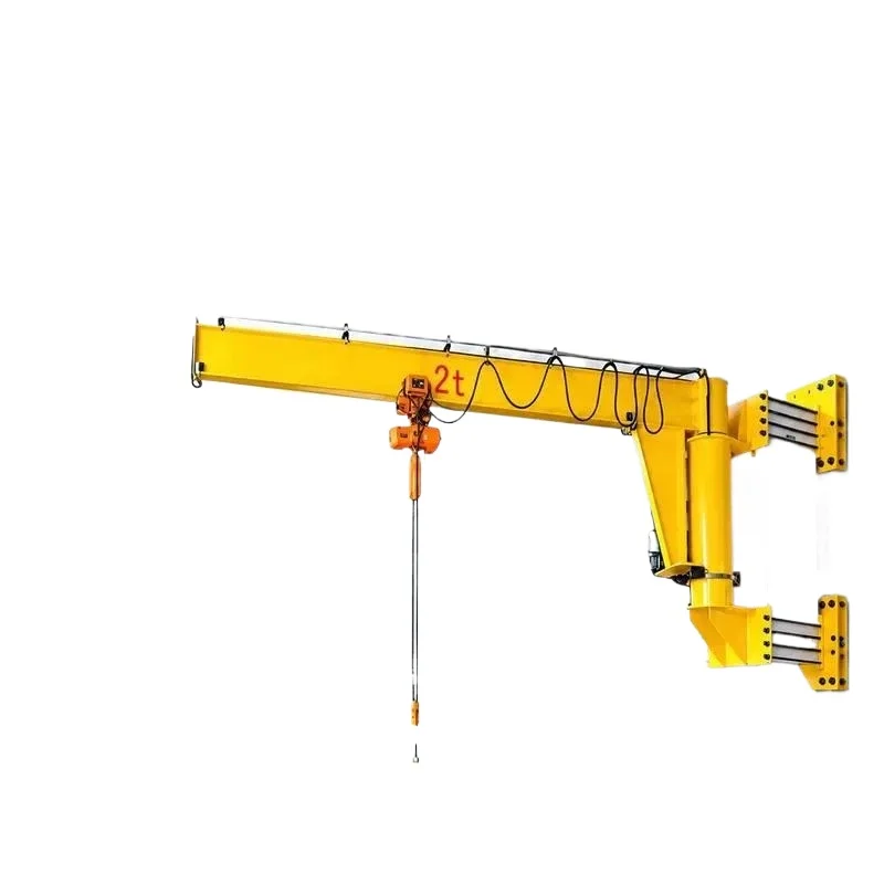 Wall Mounted Jib Crane, Light Duty 0.5-5 Ton Electric Slewing Cantilever Crane with Motor for Workshop Lifting