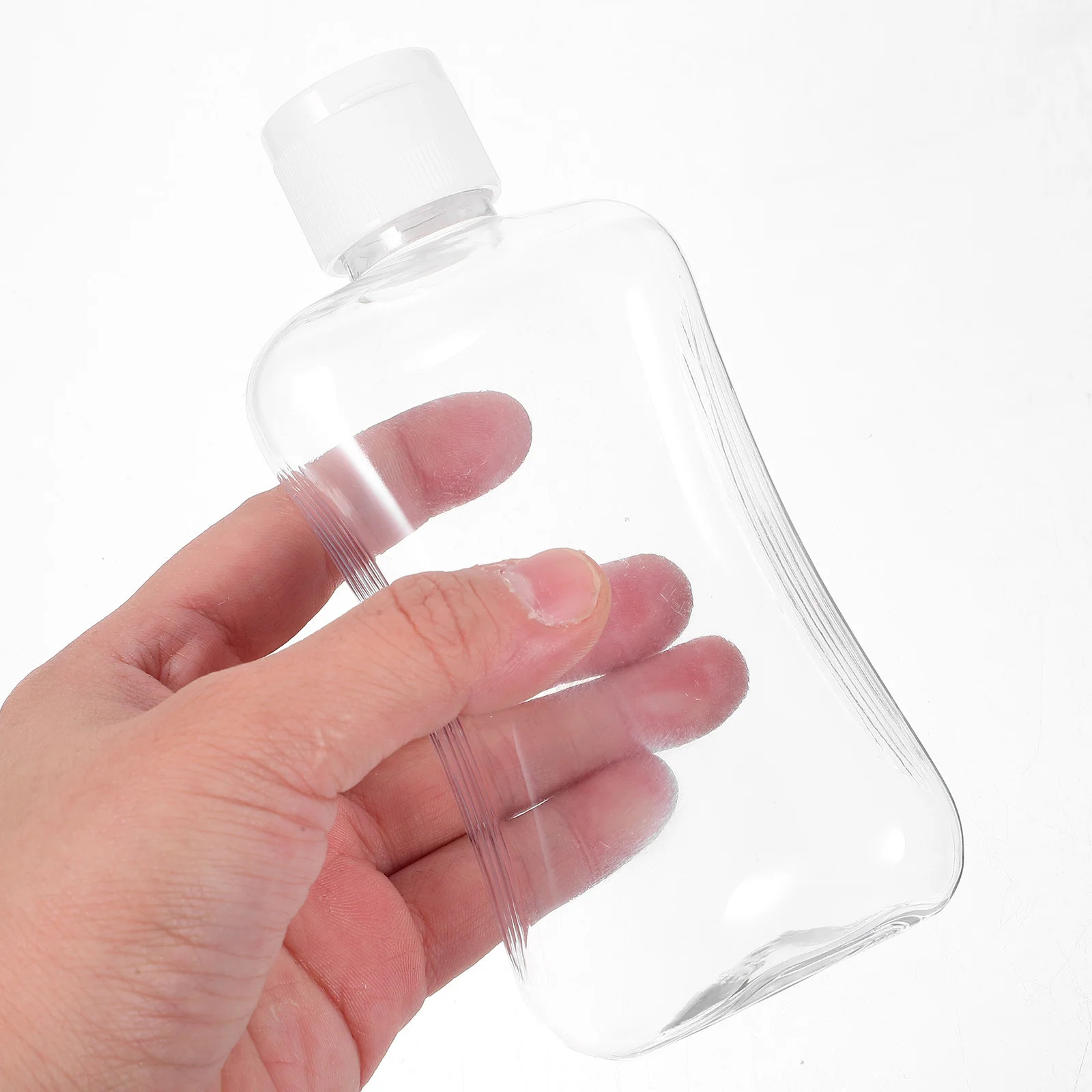 10pcs Flip Top Bottles 200Ml Refillable Empty Travel Toiletries Containers Dispenser For Shampoo Body Wash Lotion