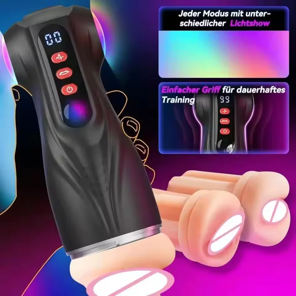 Automatic Male Masturbator Sex Toys for Men AI Sync Pocket Pussy APP Control  9 Sucking 9 Vibrating Modes Adult Sex Toys for Men view 3