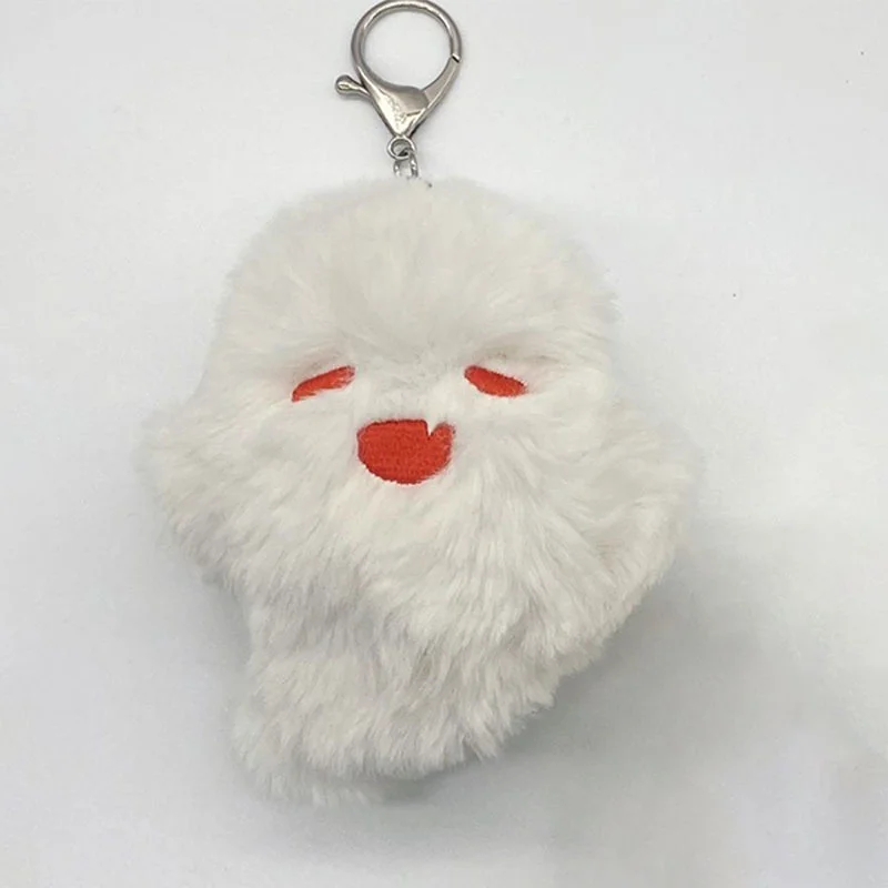 Walnut Ghost Pendant Cute Keychain Bag Charms Plush Toy Backpack Hanging Ornaments