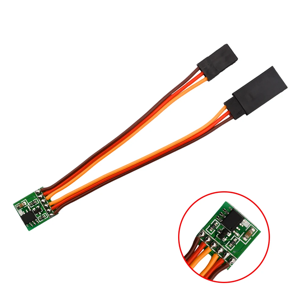 Universal 4 ~ 6V / 3.6V ~ 24V Servo Inverter Signal for Rc Servo for JR Futaba Plane V-tail Wire for RC Car Helicopter Drone