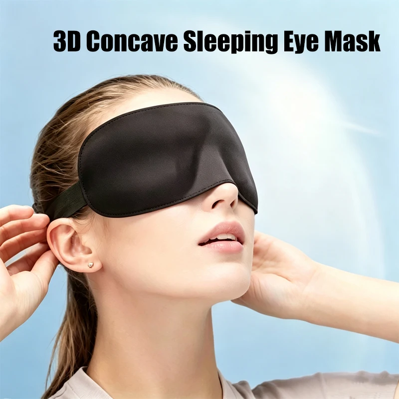 3d Concave Sleeping Eye Mask Blackout Blindfold Light Blocking Comfortable Sleep Aid For Women Men Travel Office