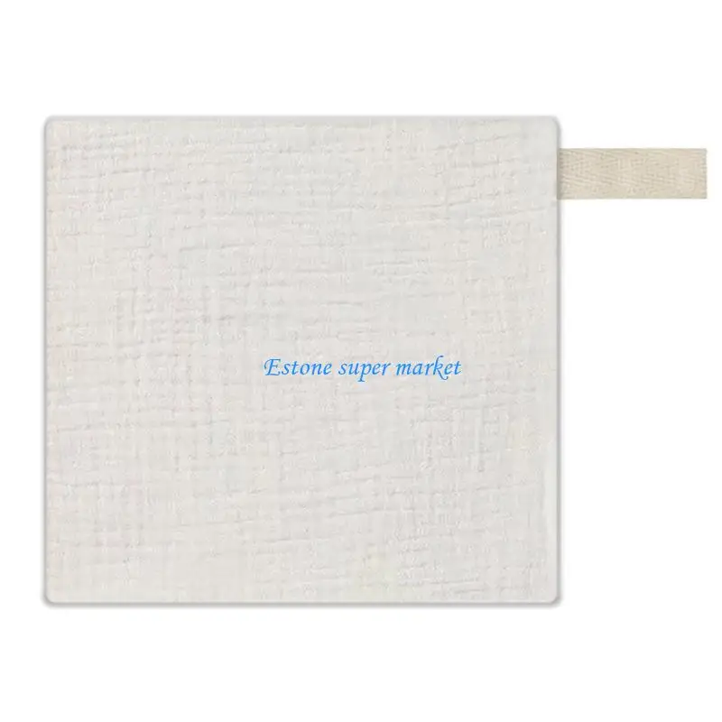 

090B 5Pcs Soft Breathable Cotton Baby Washcloths Newborns Bath Towel for Sensitive Skin Multi Use Burp Cloths 25x25cm