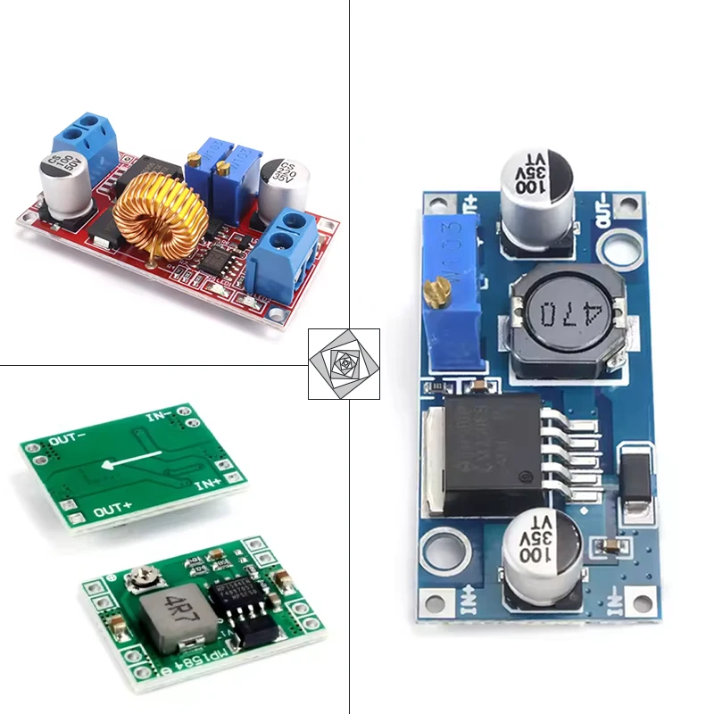 XL4015 5A Buck, LM2596S 3A Step Down, MP1584EN 3A Buck Converter, High Power DC-DC Voltage Regulator, Individual Sale