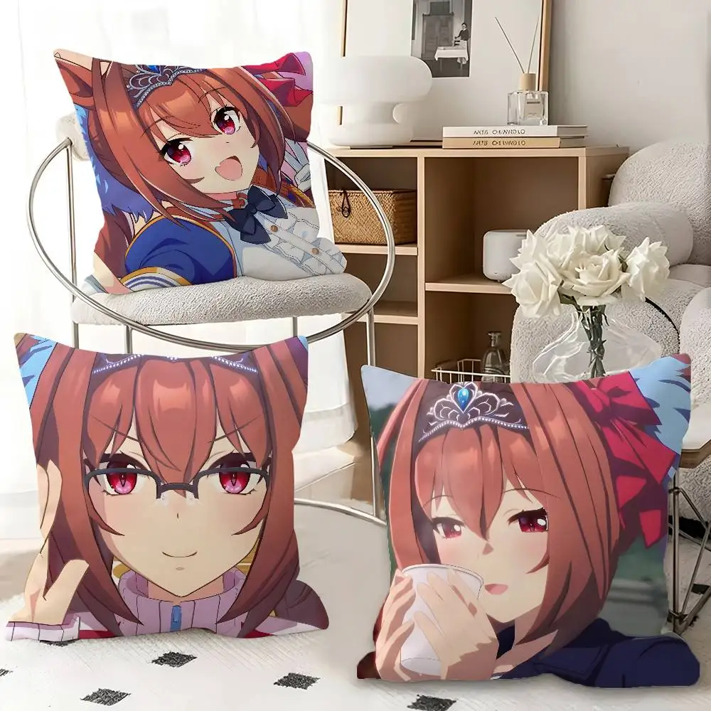 1pc Daiwa Scarlet Anime Characters Pillow Case Fashion Square Pillowcase Bedroom Sofa Room Ins Decoration Leisure