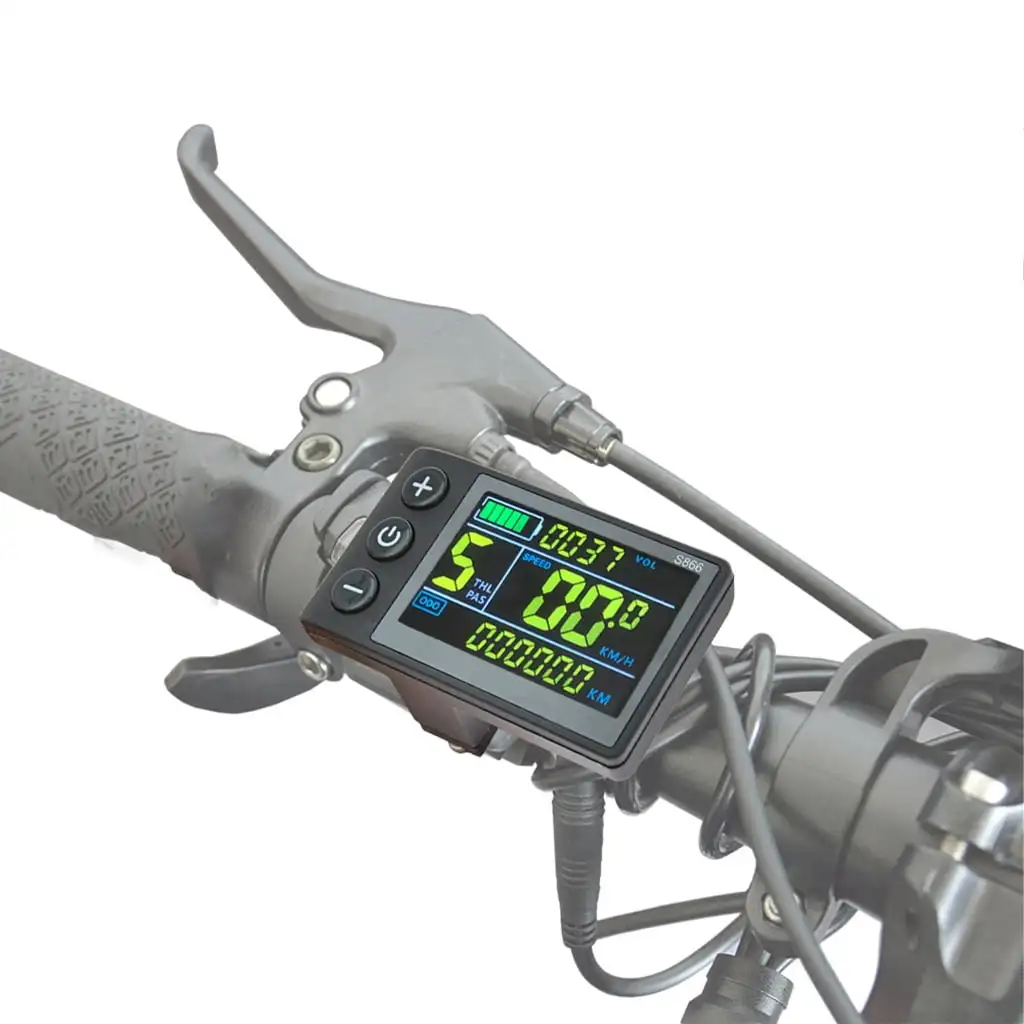 

Nulkomma Electric Bike Speedometer Odometers 24V 36V 48V Color Display with Backlit