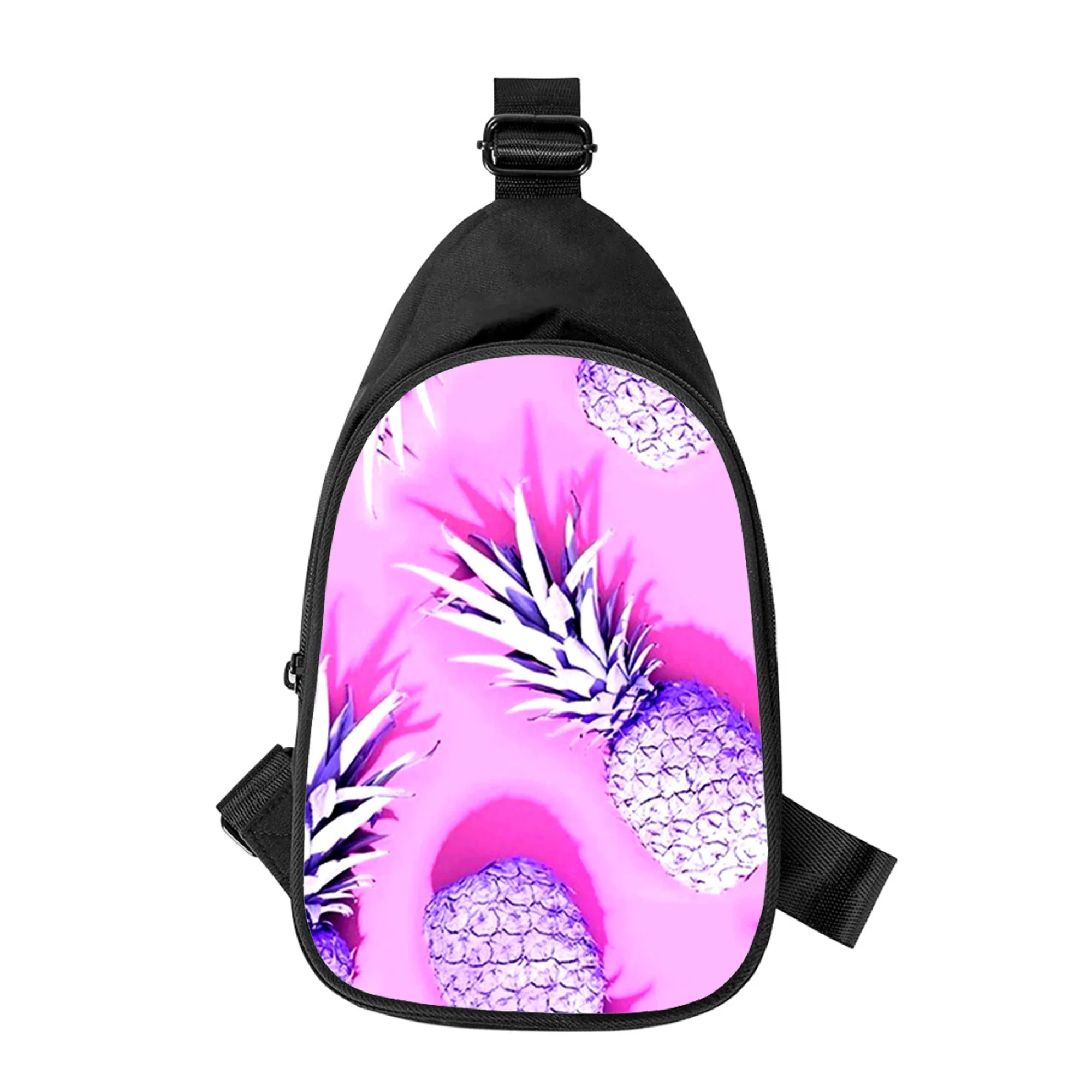 Sac de poitrine à croix pour hommes et femmes, fruits d'ananas frais, impression 3D, sac initié en alertes onale, sac de taille d'école pour mari, sac de poitrine masculin, nouveau