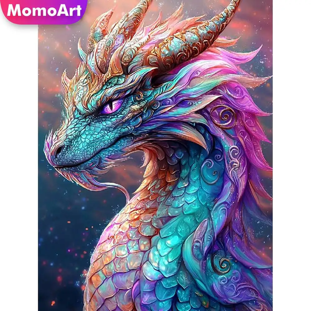 Momoart Katze Diamant Malerei Tier bunte Diamant Mosaik Bild Strass Mond Wand Dekor