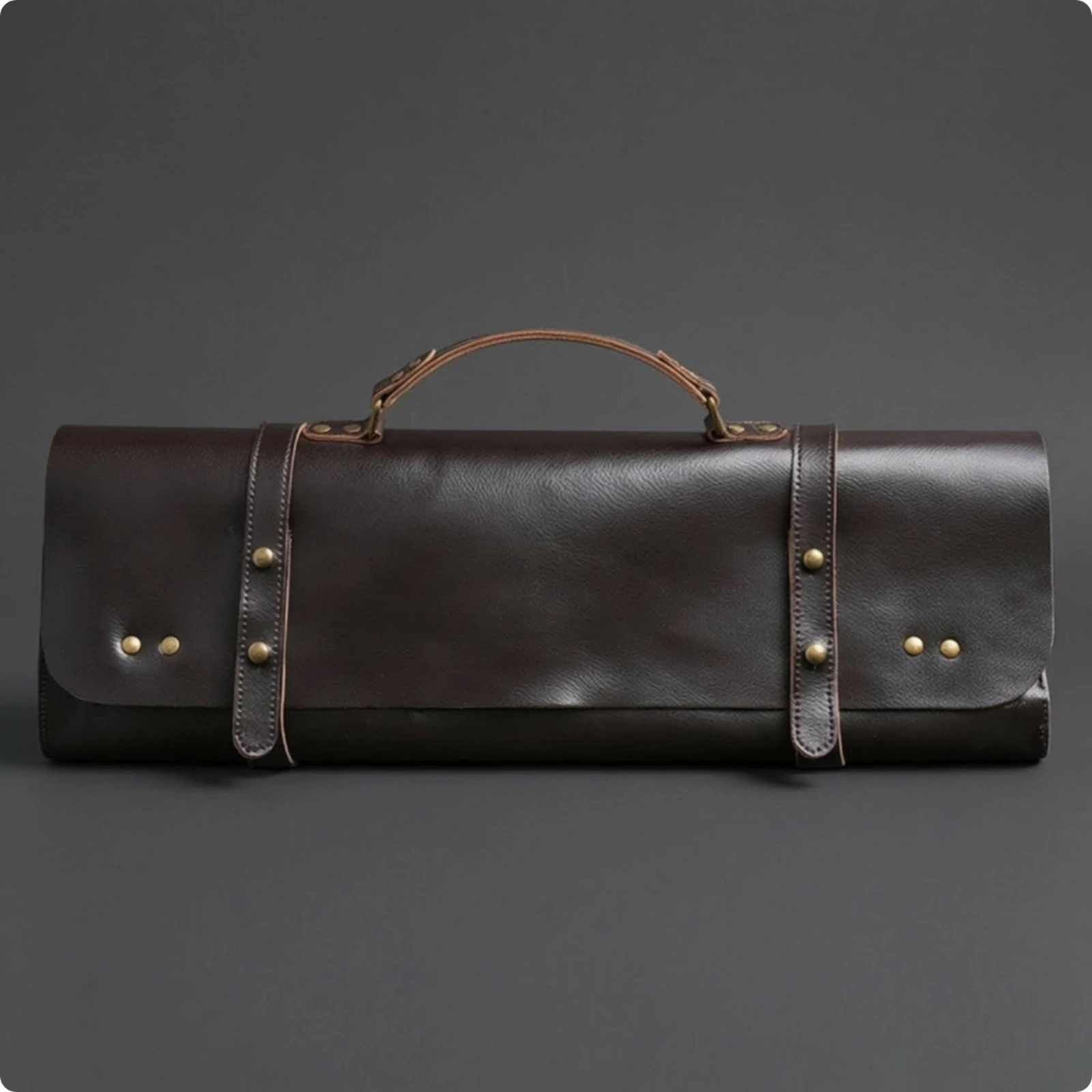 Leather Drumstick Bag Lightweight Drumstick Bag with Handle Organizer Wear-Resistant Drum Accessories Practical for Drummers