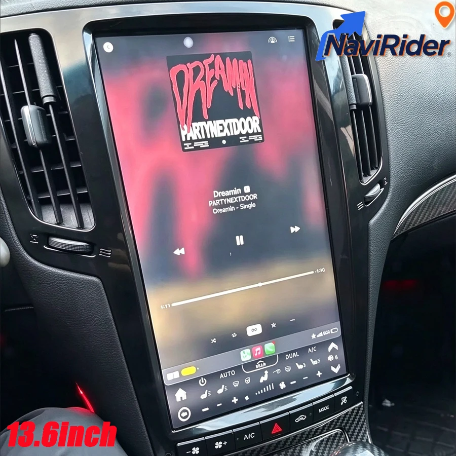 13.6inch Android Auto Navigation Stereo For Infiniti G37 G35 Q40 Q60 2007-2015 GPS Carplay Car Multimedia Video Player Bluetooth
