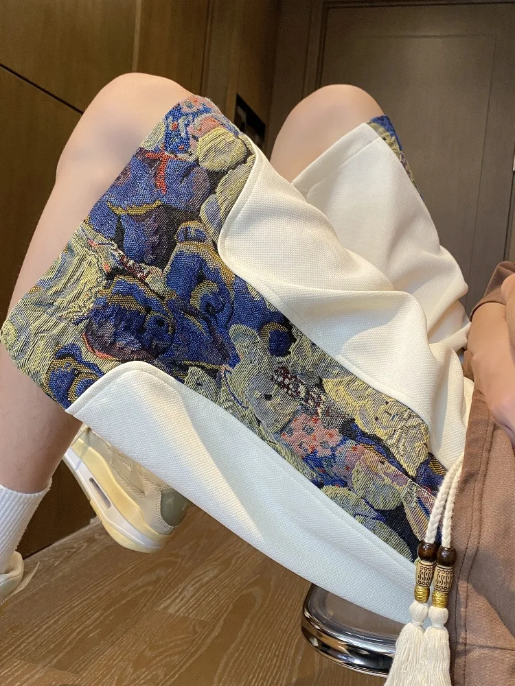 

Men's Summer Thin Faion Loose Straight Leg Five-Quarter Sports orts Qui Dry Breathable Comfortable Casual Sle